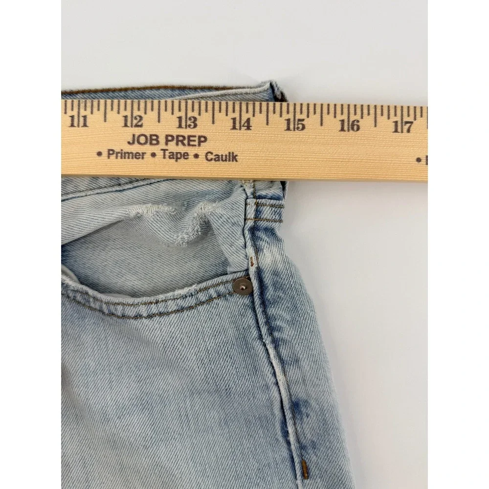 Madewell Perfect Vintage Jeans Womens 27 Light Wash Straight Leg High Rise Denim
